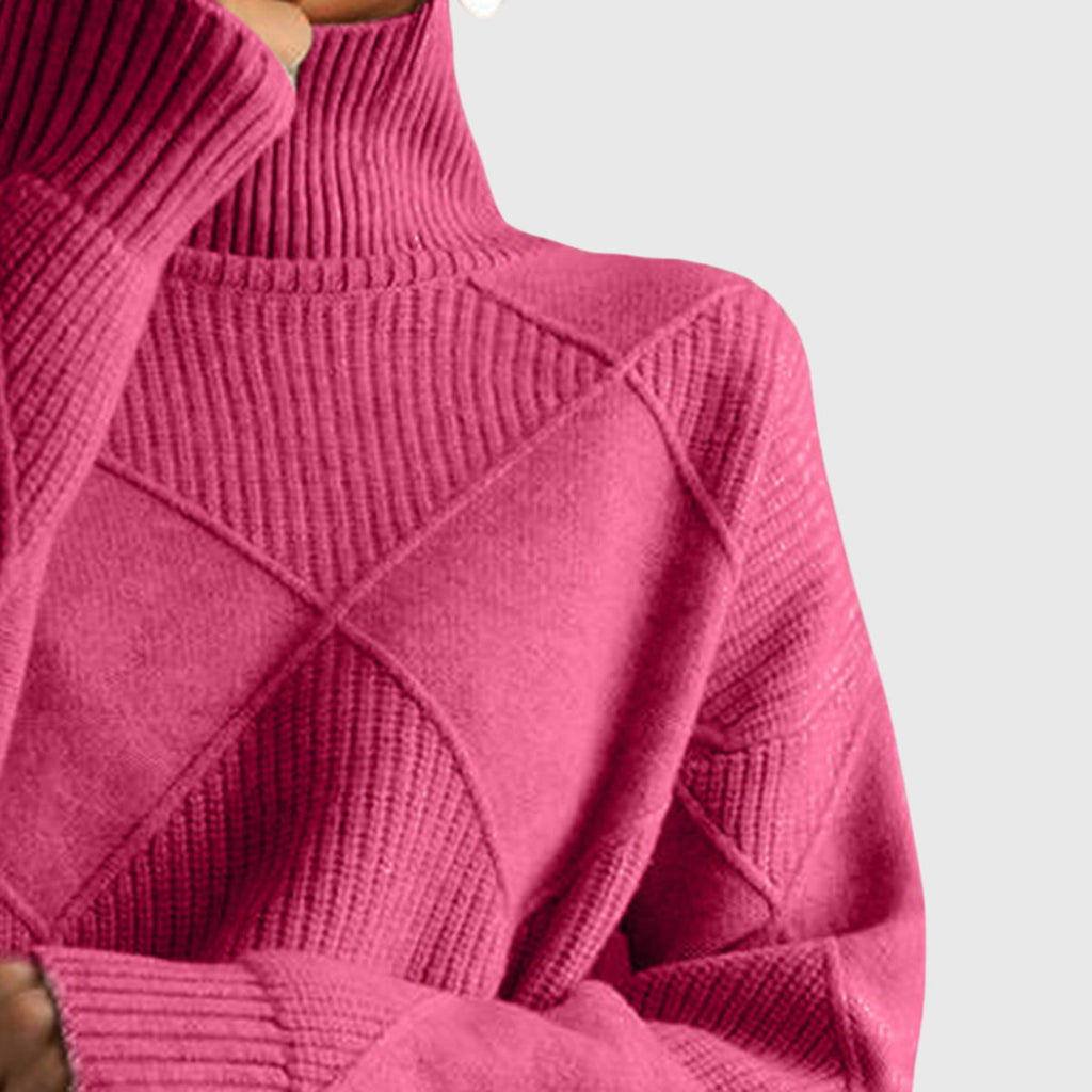 Oriane | Women's Turtleneck Sweater Dress for Layering & Work