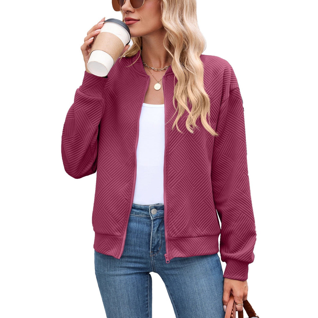 Clemence | Cropped Brown Quilted Leather Puffer Bomber Jacket