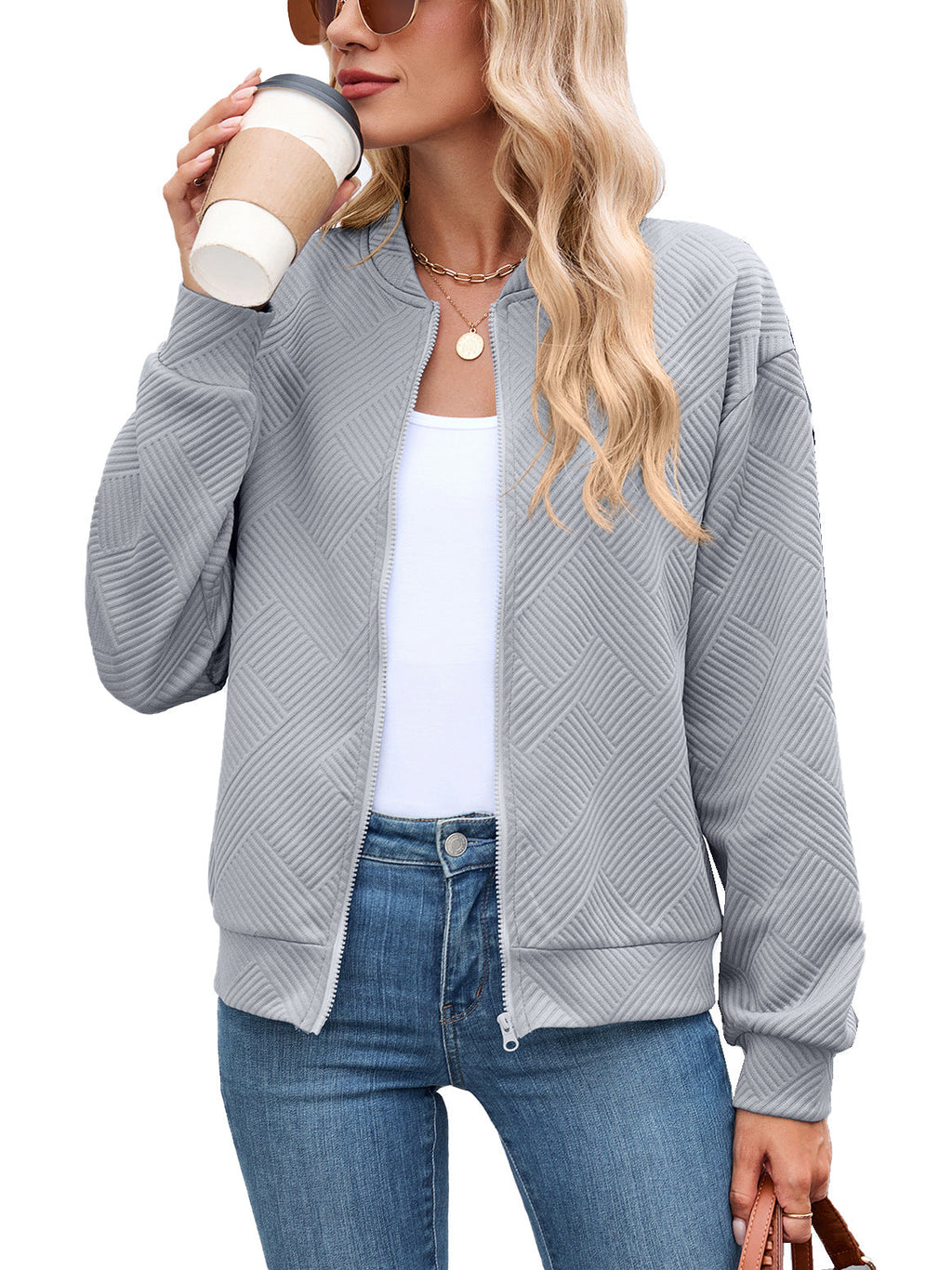 Clemence | Cropped Brown Quilted Leather Puffer Bomber Jacket