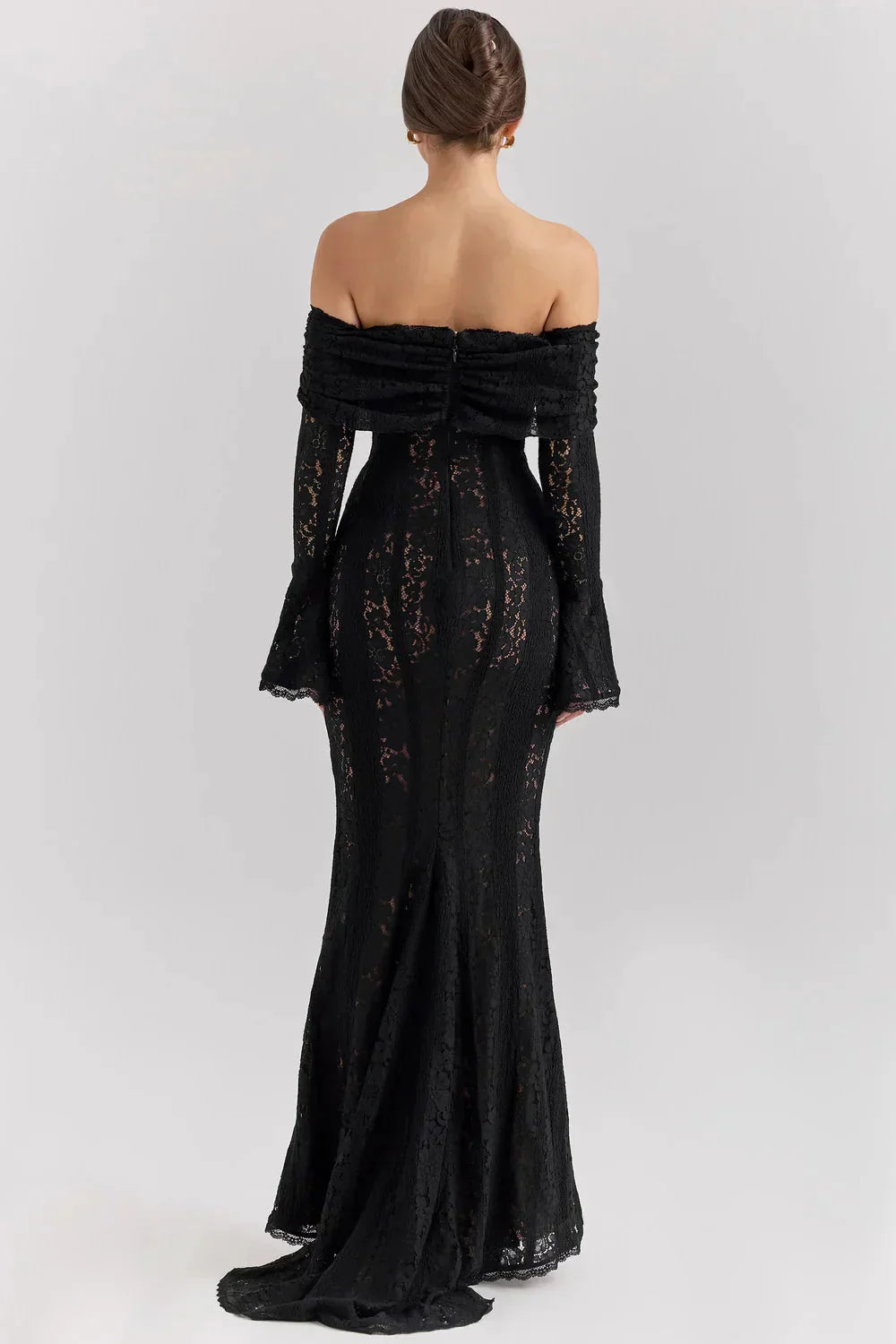 Giselle | Off Shoulder Lace Evening Maxi Dresses For Women