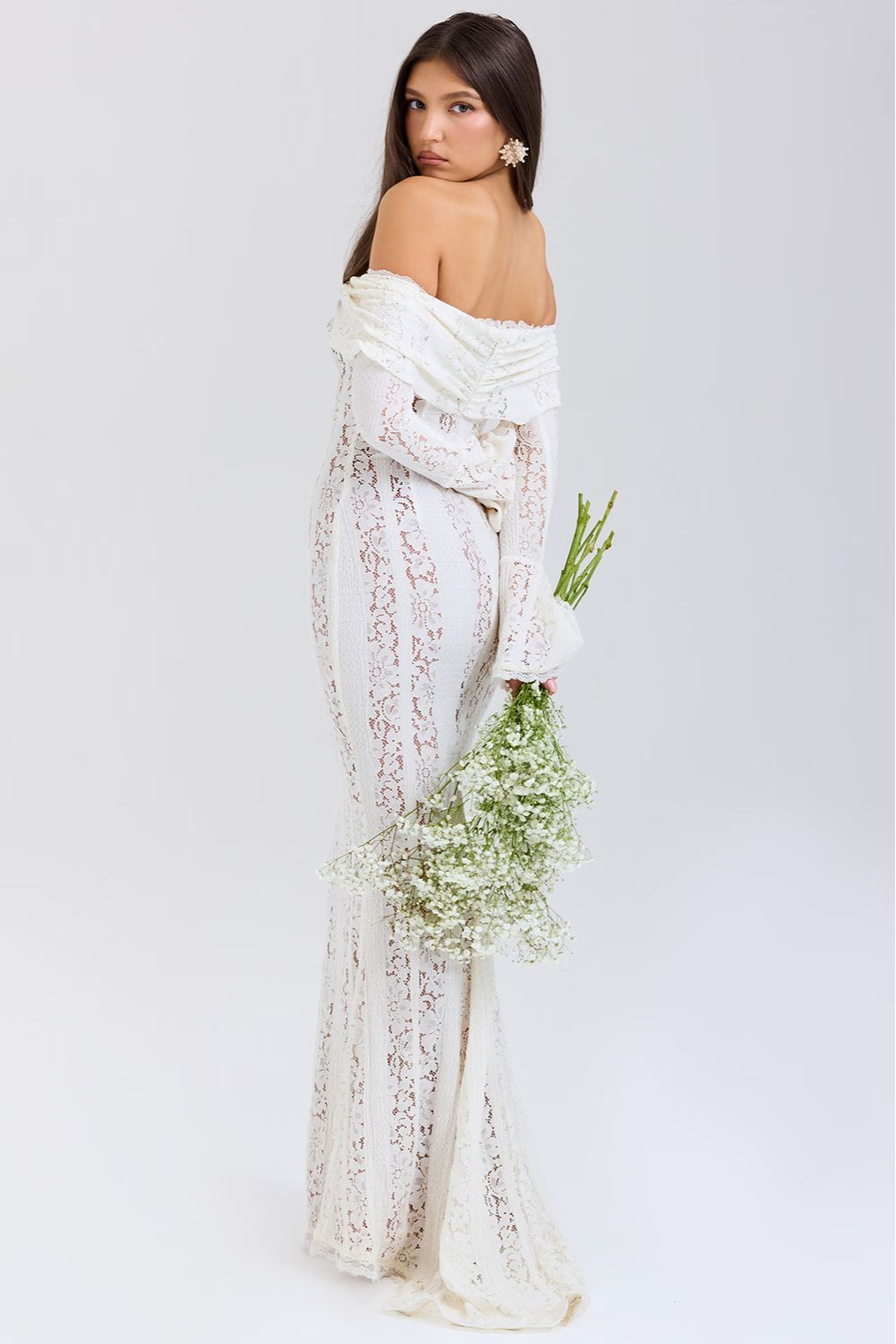 Giselle | Off Shoulder Lace Evening Maxi Dresses For Women