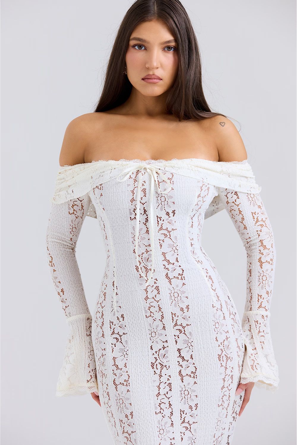 Giselle | Off Shoulder Lace Evening Maxi Dresses For Women