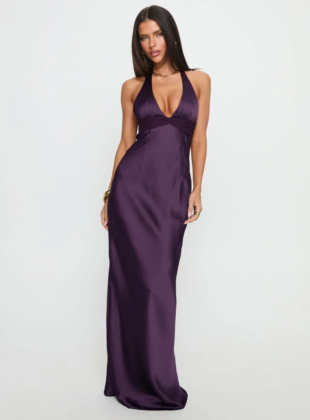 Romilly | Floral Halter Maxi Dress For Wedding Guest Summer