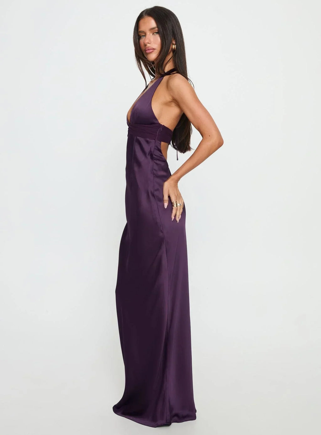 Romilly | Floral Halter Maxi Dress For Wedding Guest Summer
