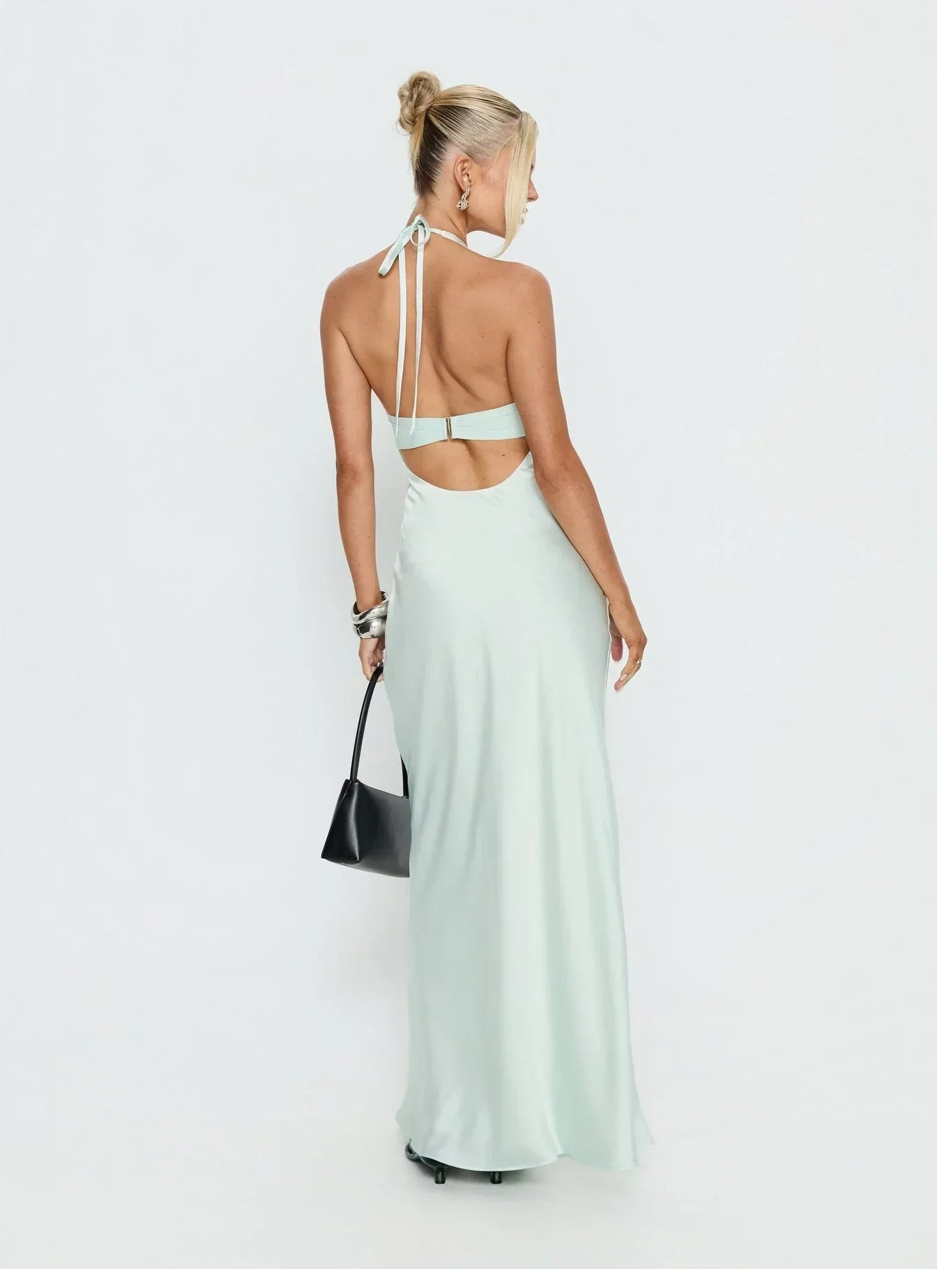 Romilly | Floral Halter Maxi Dress For Wedding Guest Summer