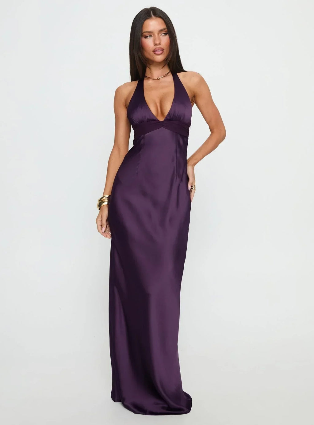 Romilly | Floral Halter Maxi Dress For Wedding Guest Summer