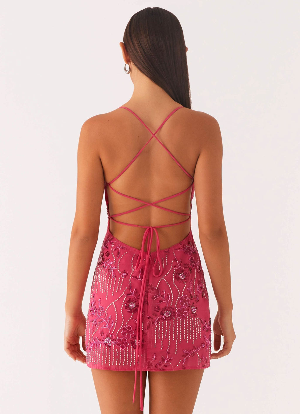 Penelope | Floral Mini Wedding Guest Dresses With Straps