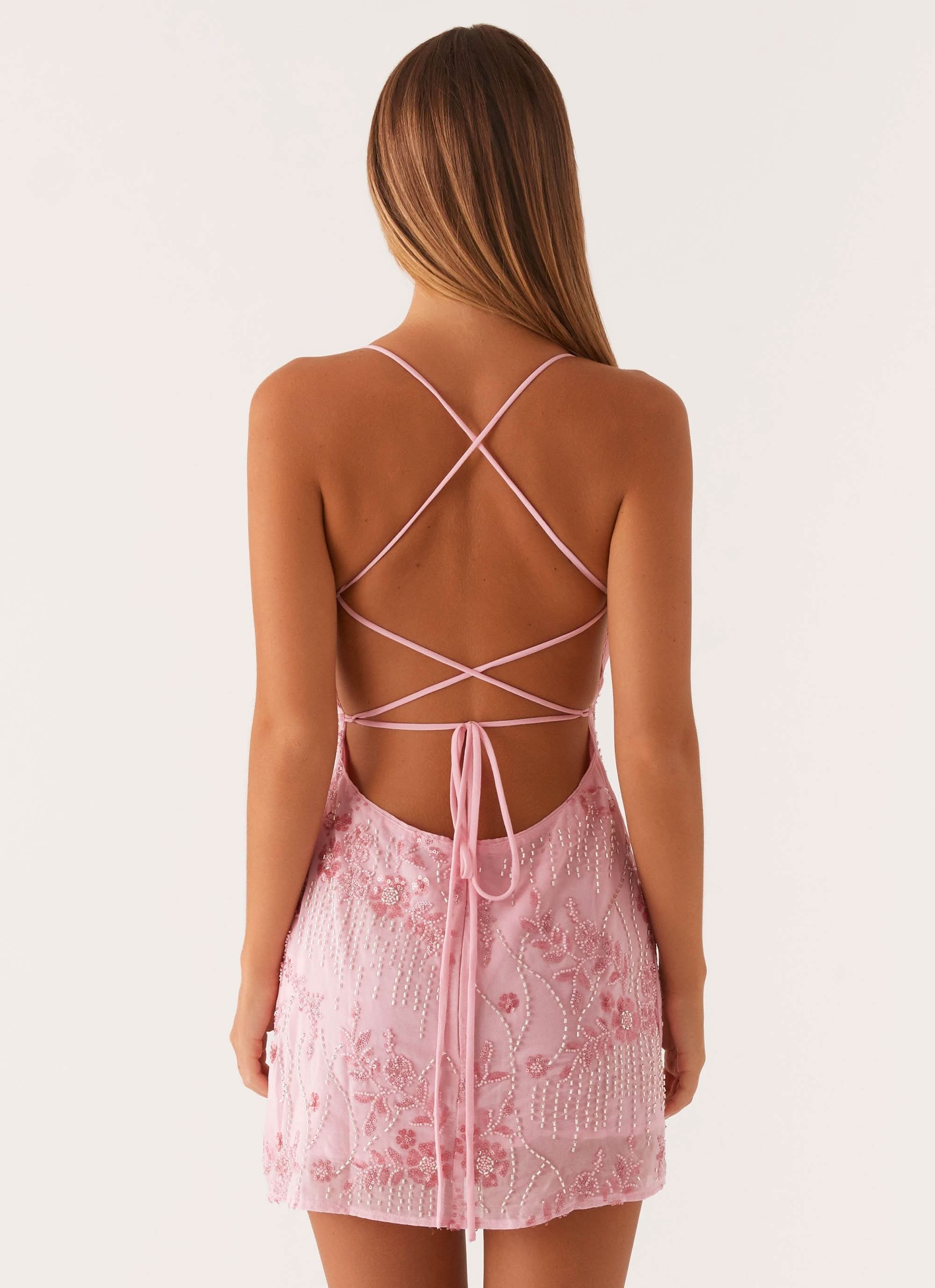Penelope | Floral Mini Wedding Guest Dresses With Straps