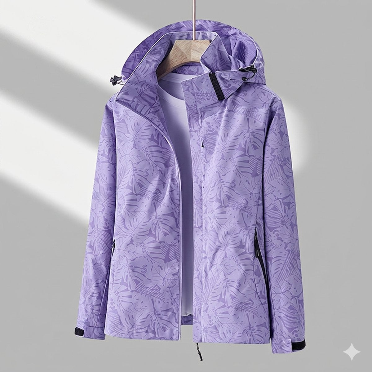 Capucine | Winter Rain Puffer Coat Jacket With Hood — Lila