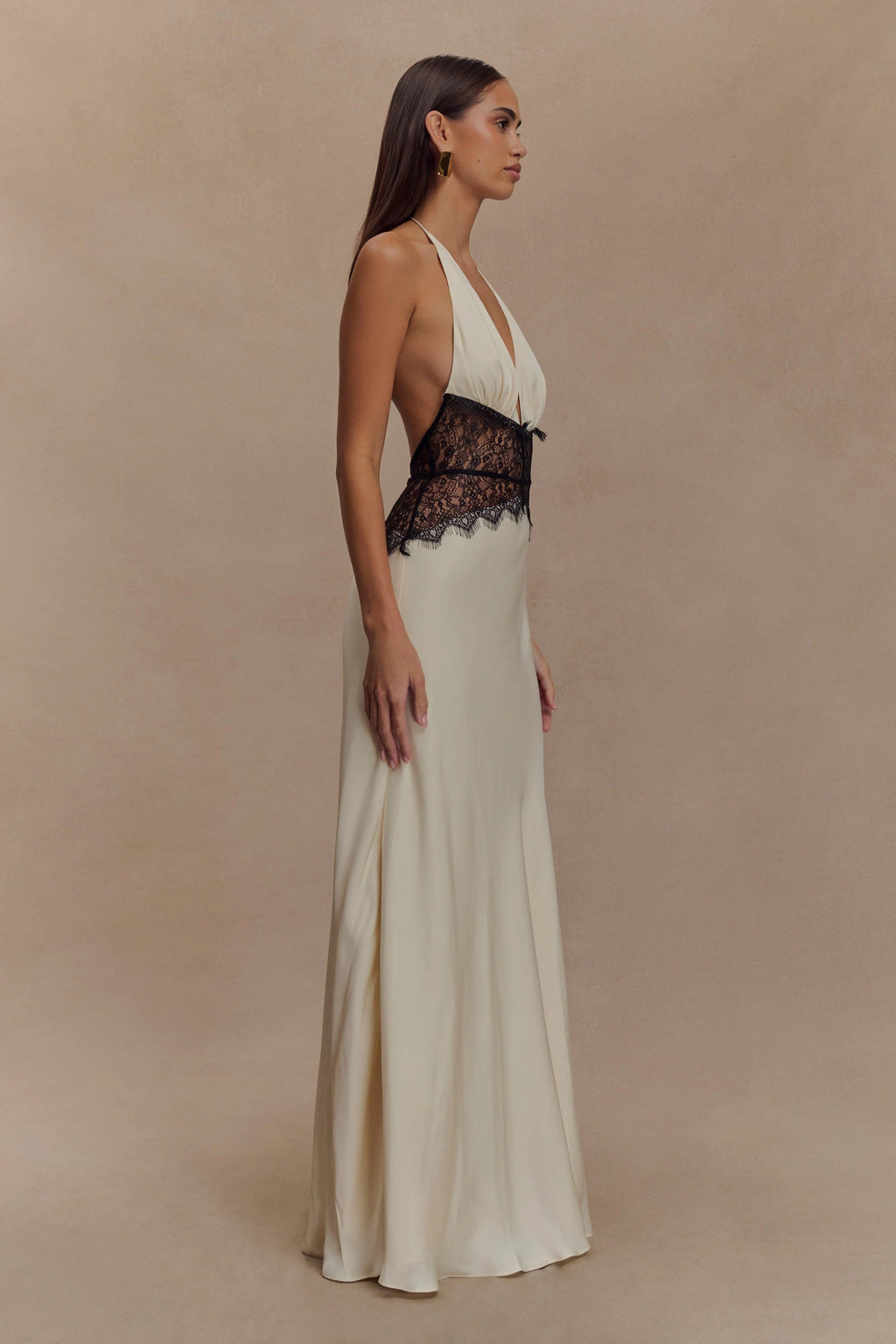 Maelys | Autumn Wedding Guest Dresses V-Neck Polka Dot Maxi
