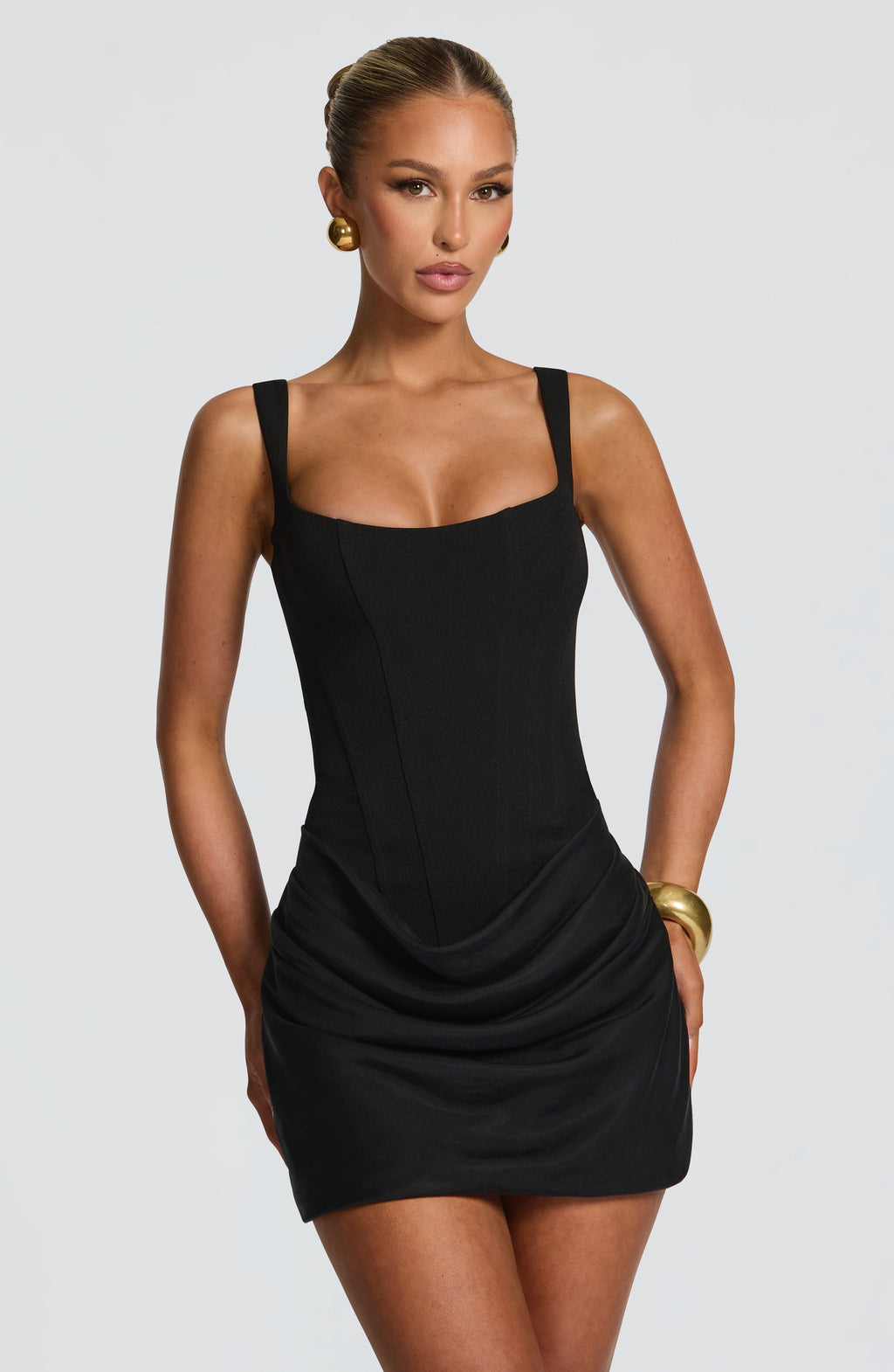 Rosaline | Petite Ruched Satin Cocktail Dresses Mini Party