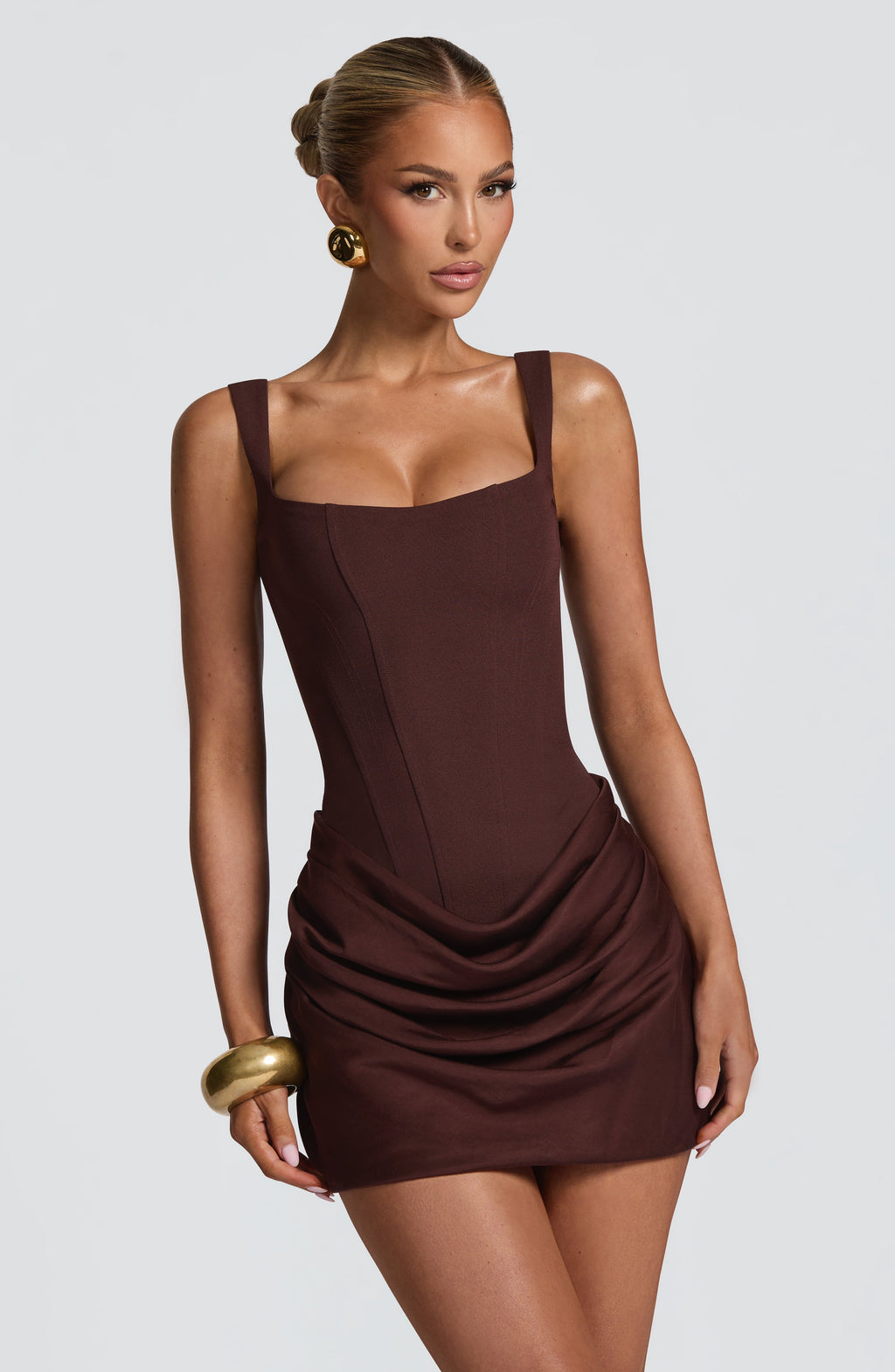 Rosaline | Petite Ruched Satin Cocktail Dresses Mini Party
