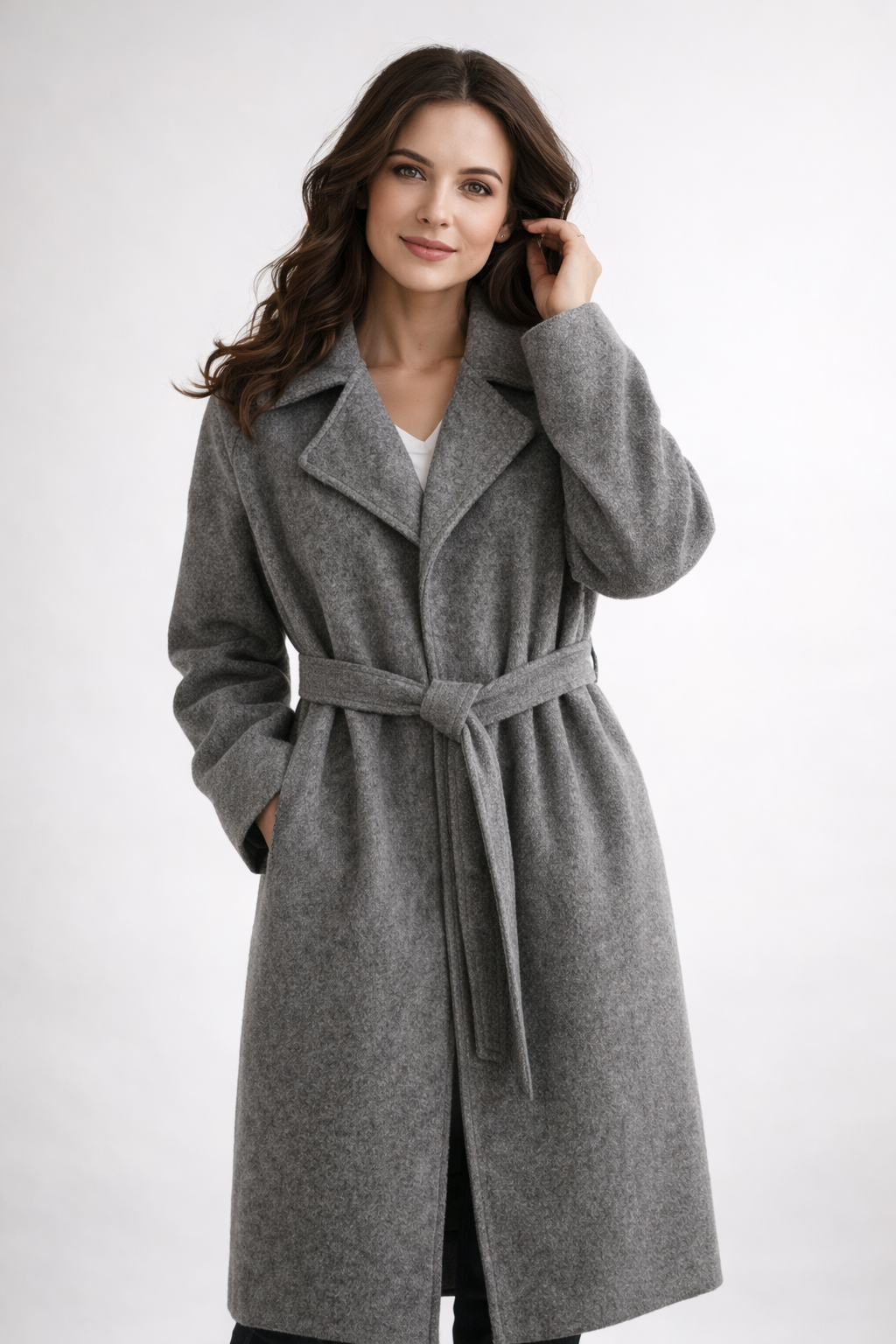 Seraphina | Long Black Double Breasted Longline Puffer Coat
