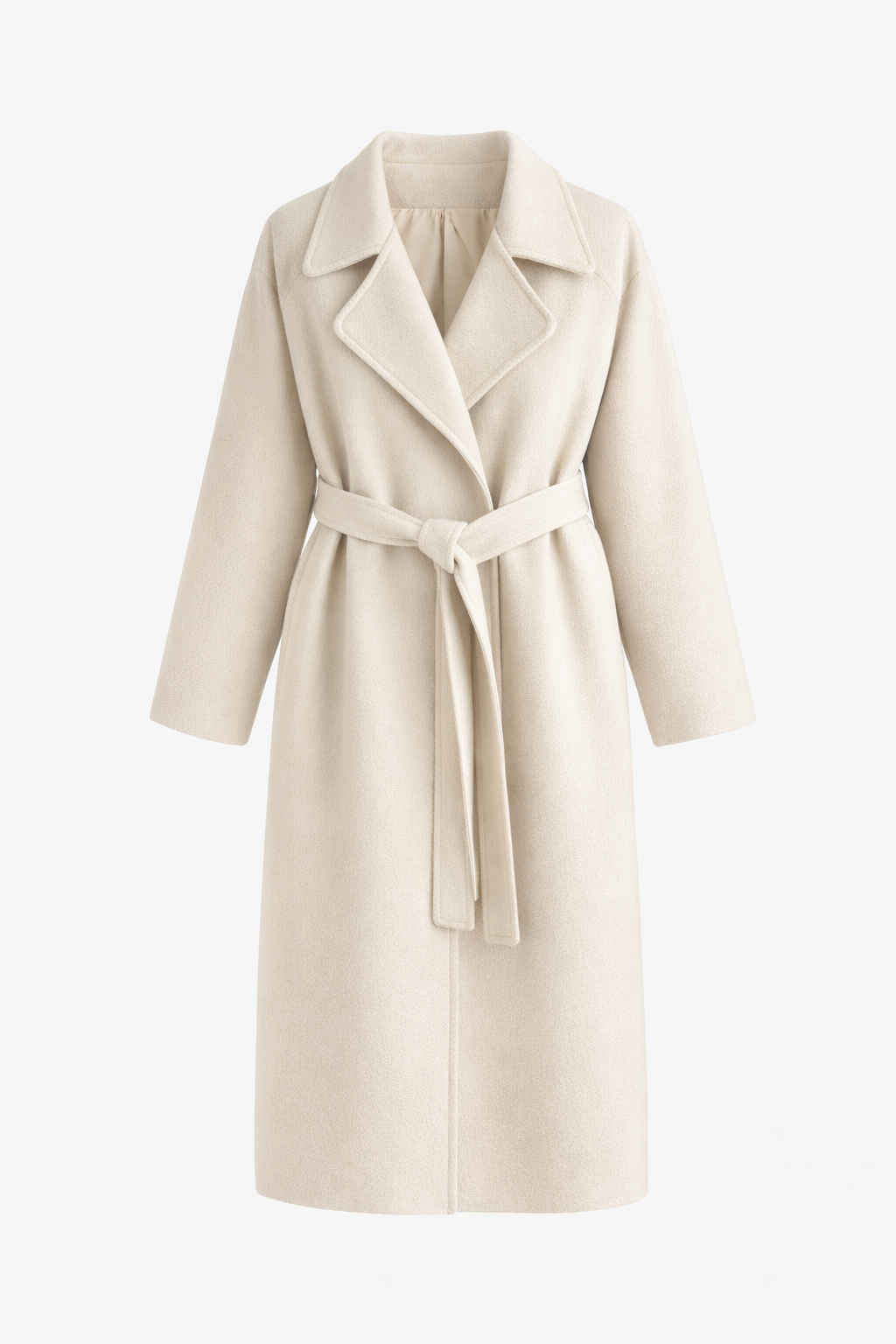 Seraphina | Long Black Double Breasted Longline Puffer Coat — Off White