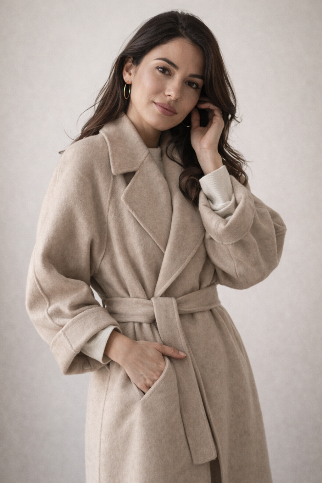 Seraphina | Long Black Double Breasted Longline Puffer Coat