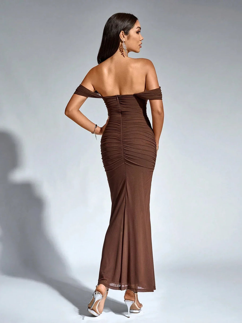 Ursula | Long Sleeve V-Neck Flowy Cocktail Dresses
