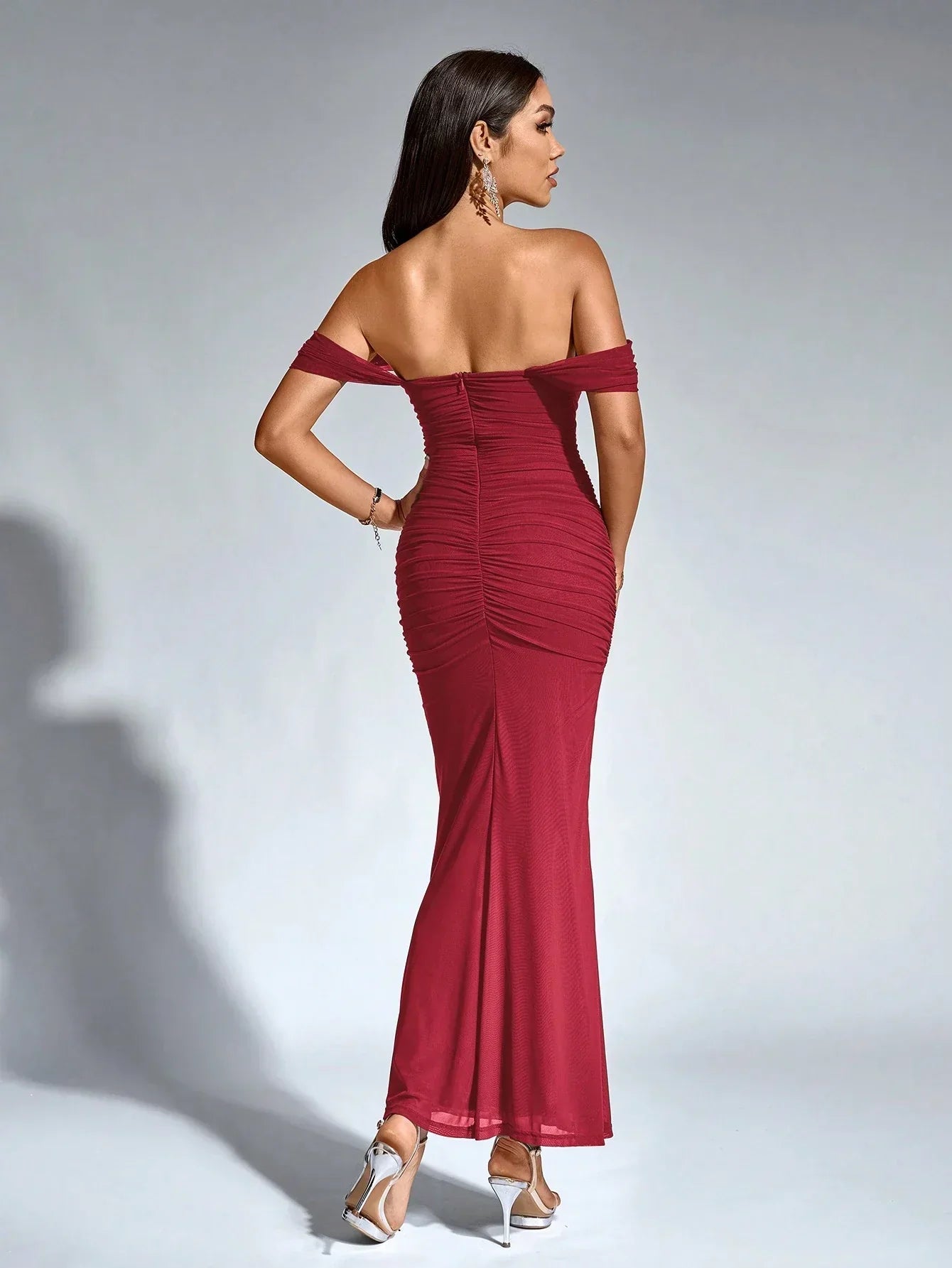 Ursula | Long Sleeve V-Neck Flowy Cocktail Dresses