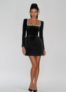 Floriane | Women's Velvet Mini Cocktail Dresses For Evening