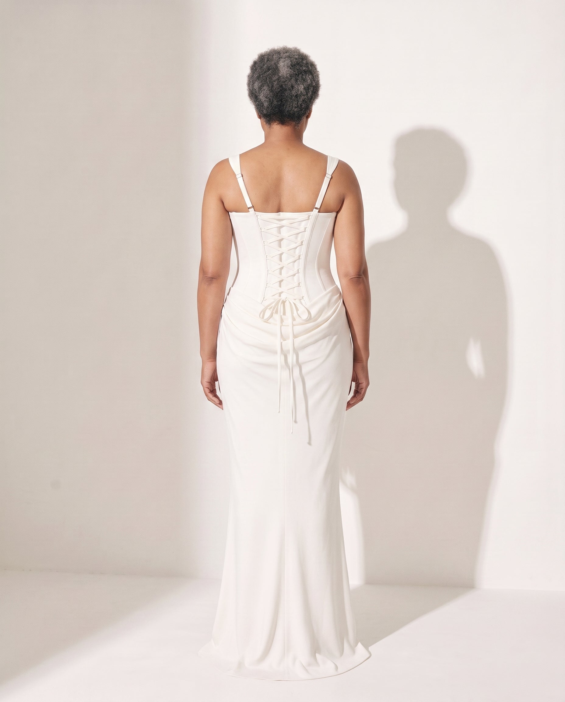 Octavia | Plus Size Special Occasion Dresses Corset Maxi — achterkant