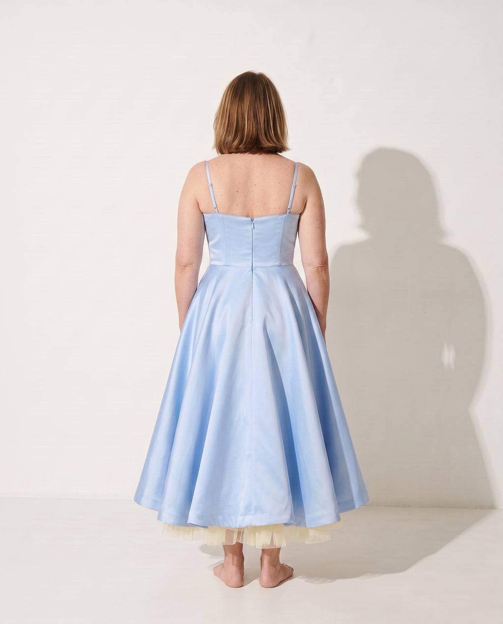 Katarina | Forever Unique Dresses Corset Midi Wedding Guest — achterkant