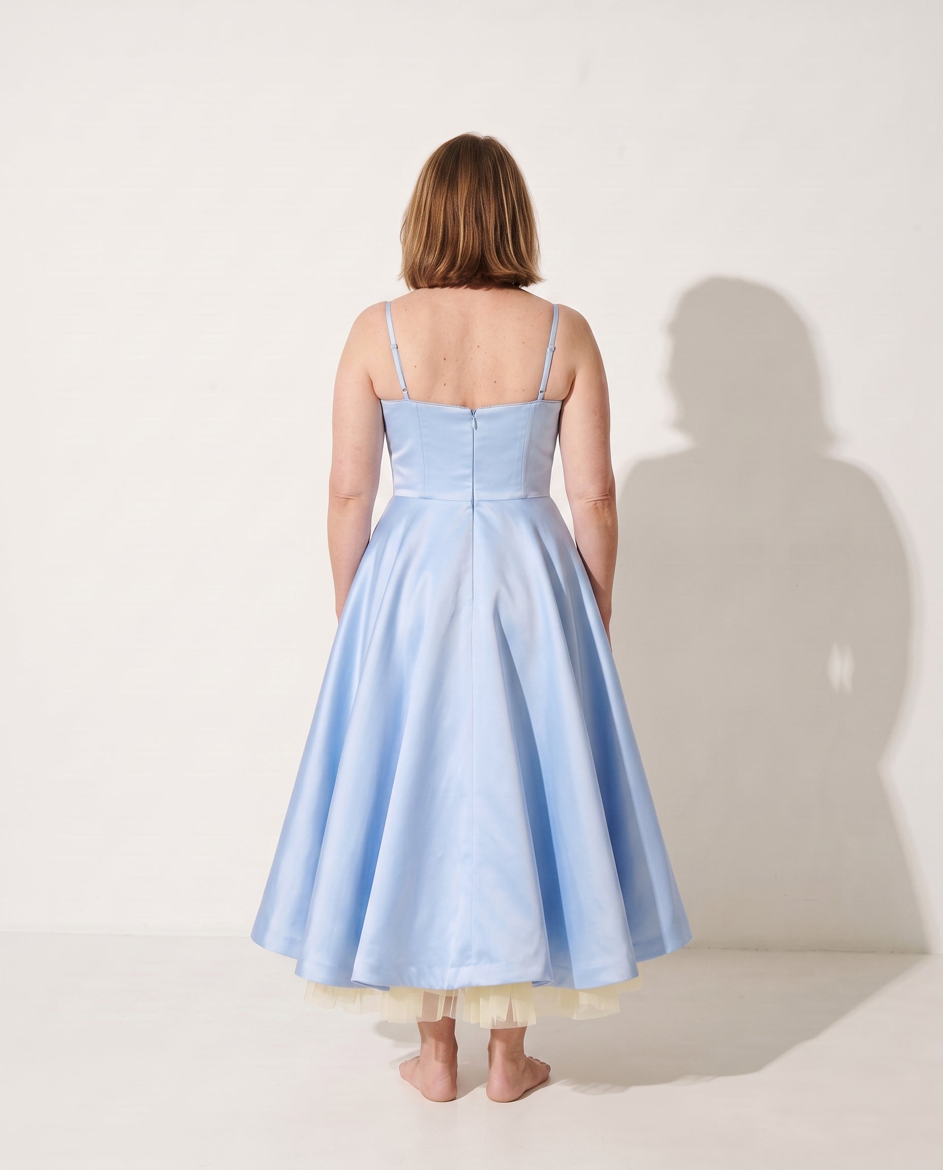 Katarina | Forever Unique Dresses Corset Midi Wedding Guest — achterkant