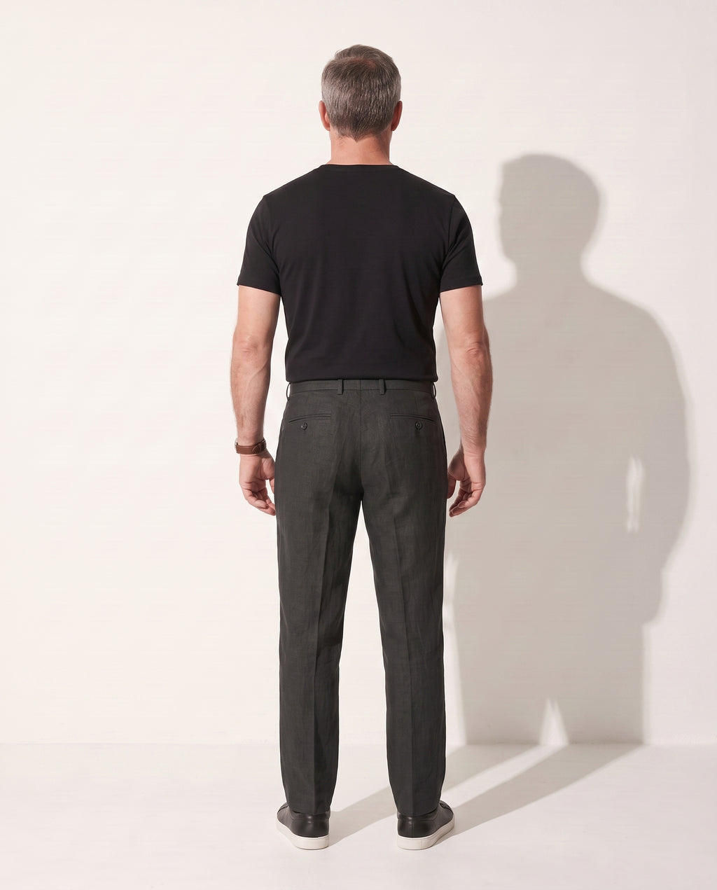 Killian | Mens Tailored Slim Pants Spring Summer Smart Casual — achterkant
