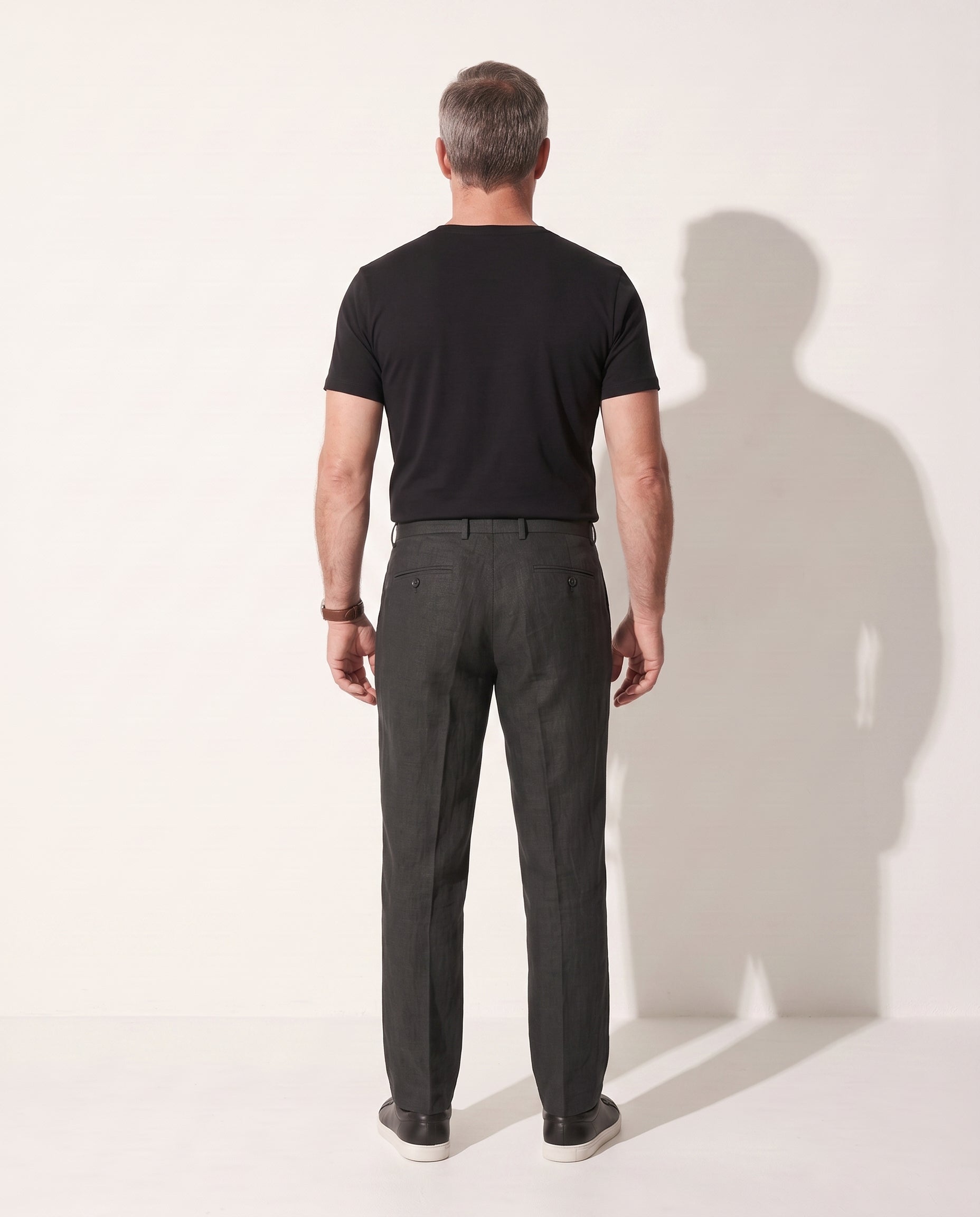Killian | Mens Tailored Slim Pants Spring Summer Smart Casual — achterkant