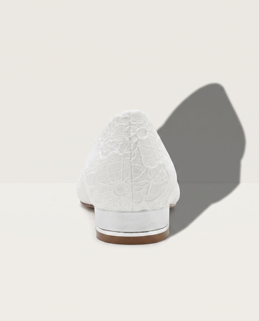 Henriette | Low Heel Lace Wedding Shoes In Five Timeless Shades — achterkant