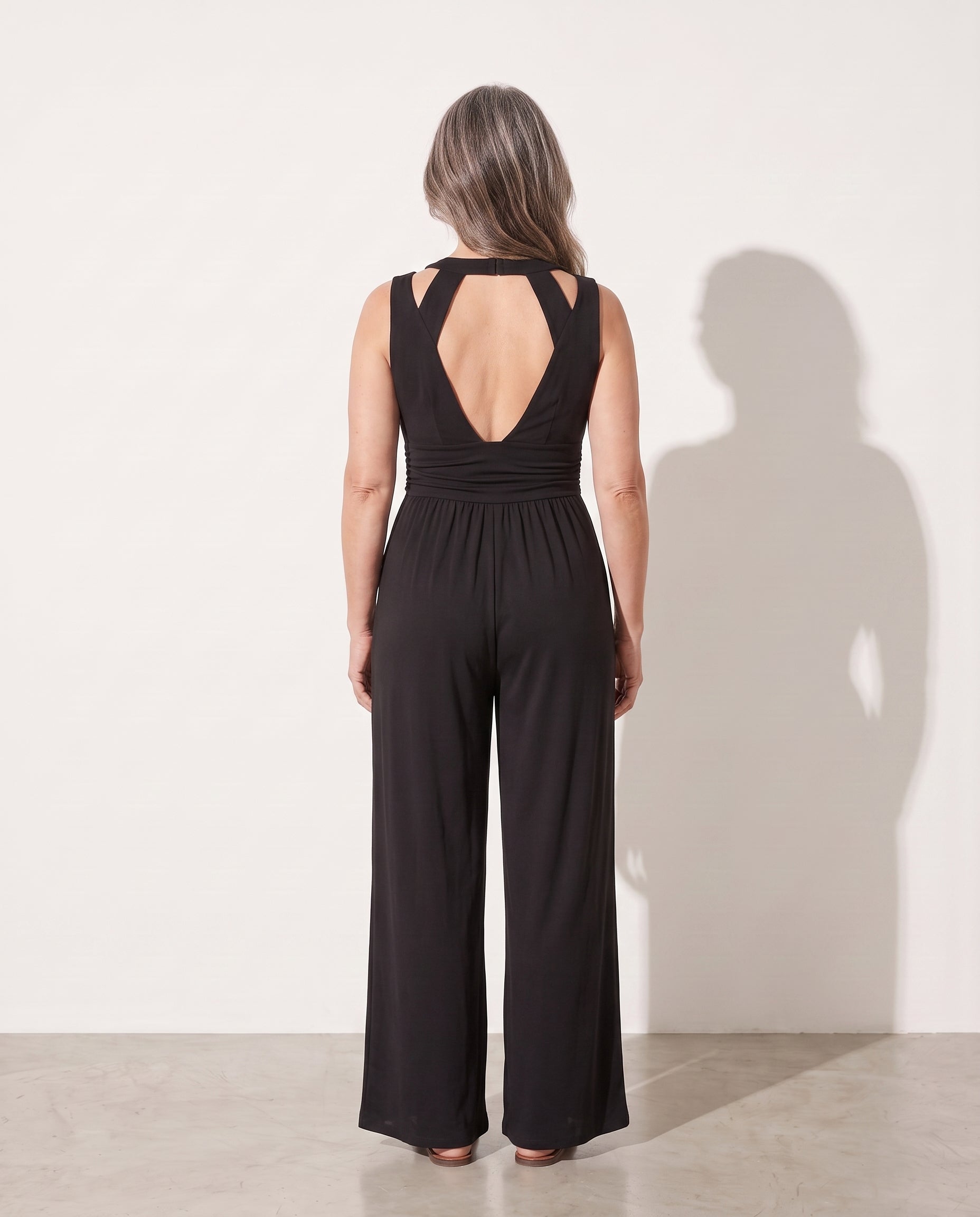 Liliana | Strapless Wide Leg Jumpsuit Evening Occasion Wear — achterkant