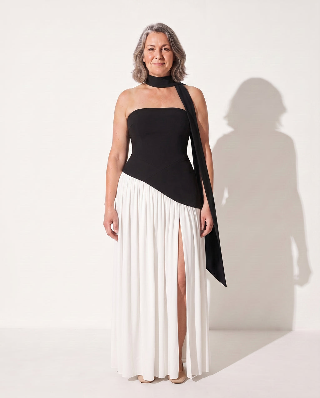 Floriane | Plus Size Special Occasion Dresses Corset Maxi — Black