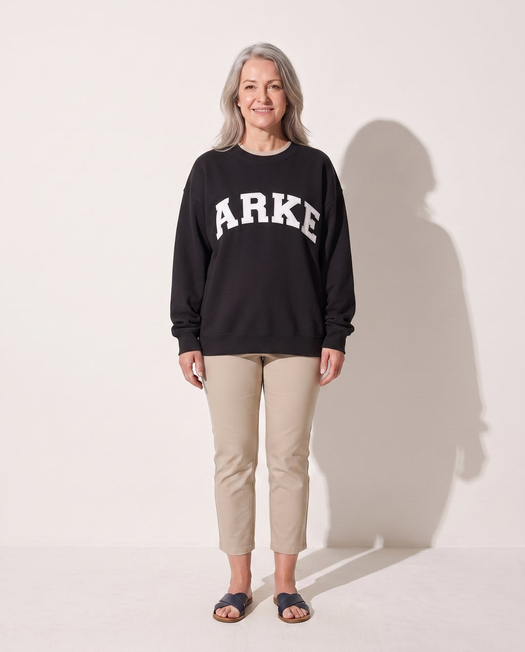 Cordelia | Women Varsity Jacket With Chenille Lettering — Black with White Letters