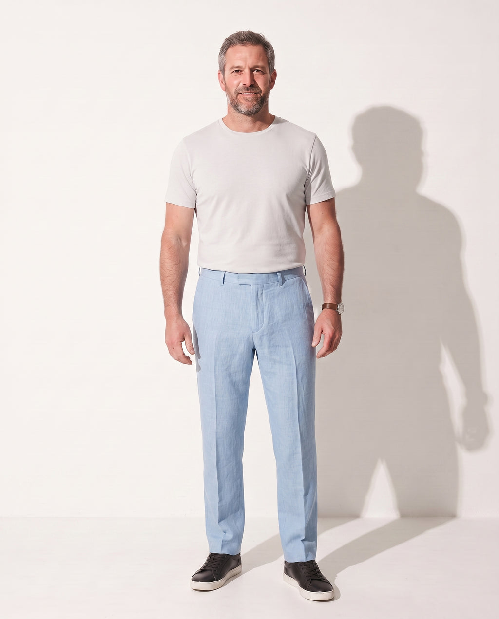 Killian | Mens Tailored Slim Pants Spring Summer Smart Casual — Blue