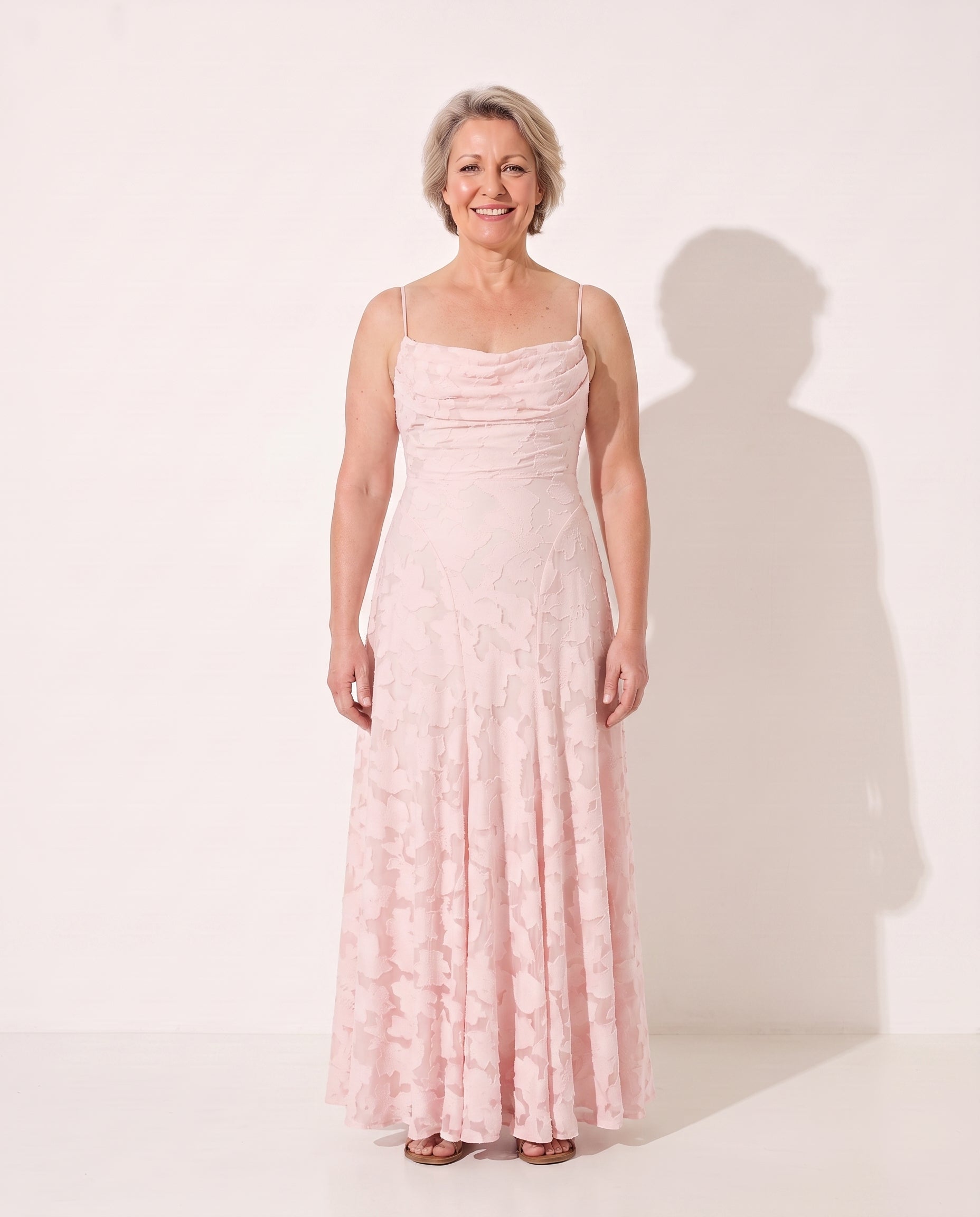 Lucinda | Wrap Maxi Dress in Lace – Wedding Guest & Gala — Blush