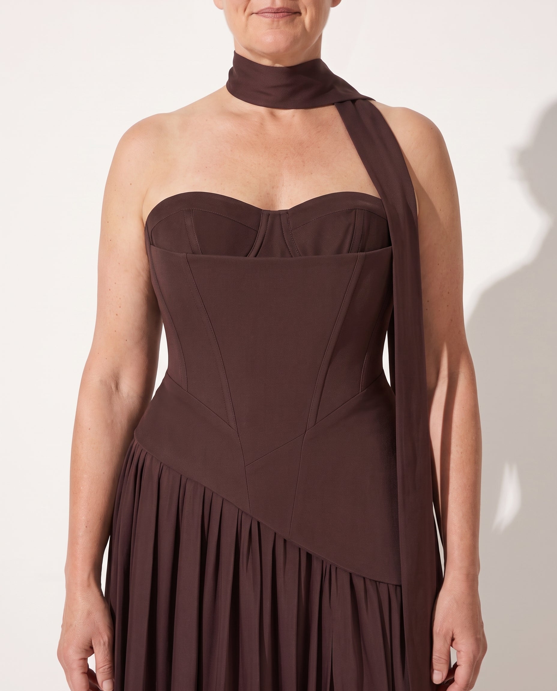 Floriane | Plus Size Special Occasion Dresses Corset Maxi — detail