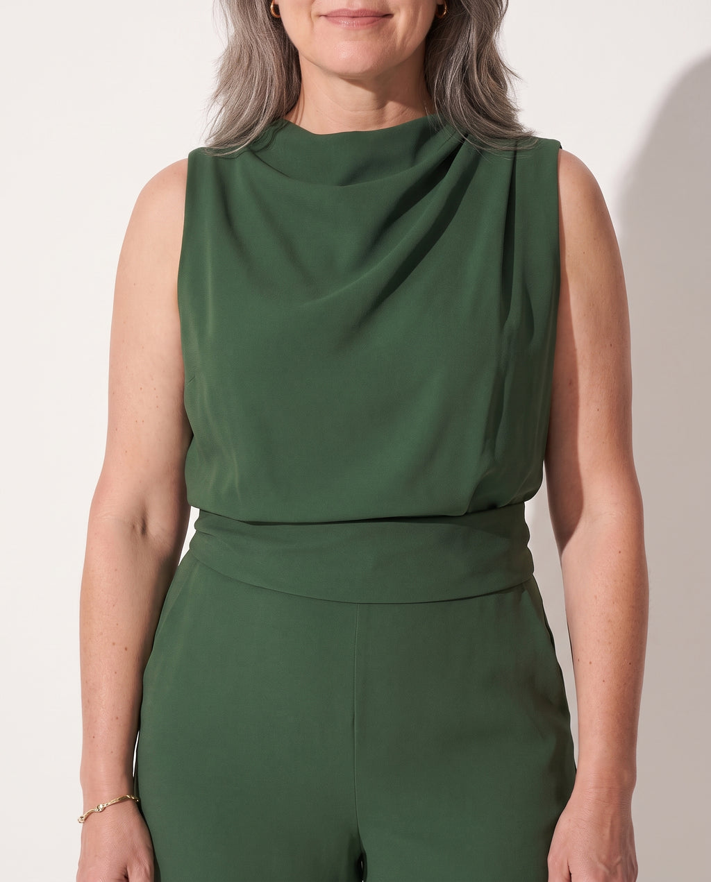 Celestine | Long Sleeve Formal Jumpsuit Wide Leg Occasion Wear — detail