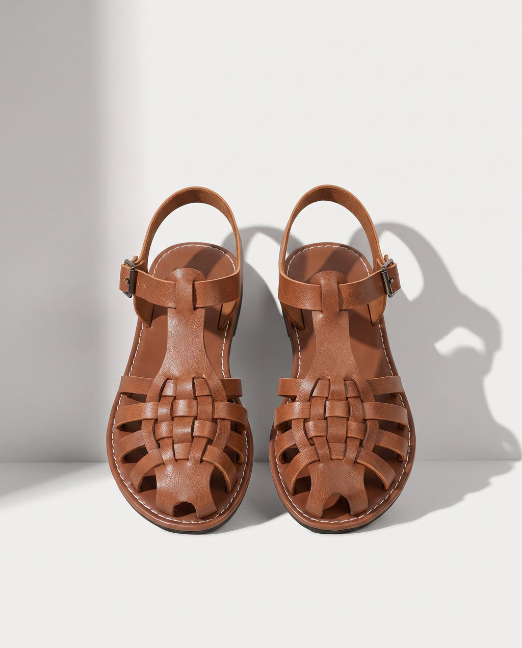 Georgiana | Boho Woven Fisherman Wedding Shoes Closed Toe Flats — detail