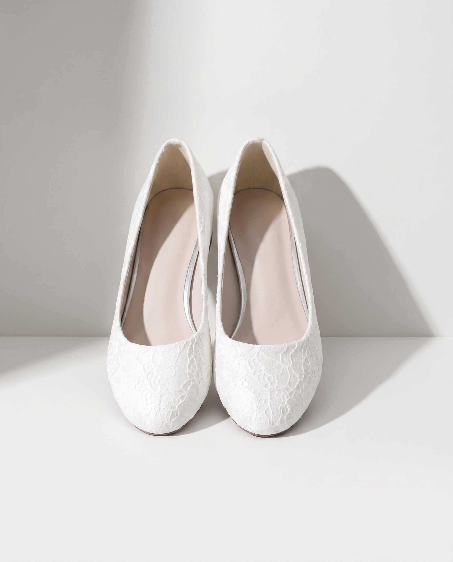 Henriette | Low Heel Lace Wedding Shoes In Five Timeless Shades — detail