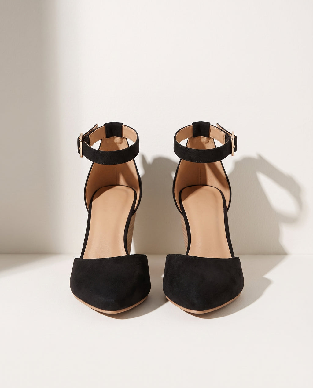 Lavinia | Closed Toe Ankle Strap Wedge Heels for Work & Evening — detail