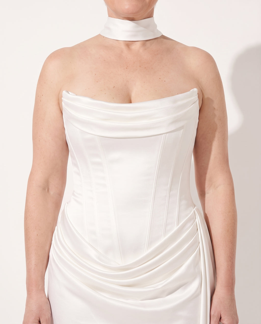 Thalia | Party Dresses For Women Corset Satin Mini — detail