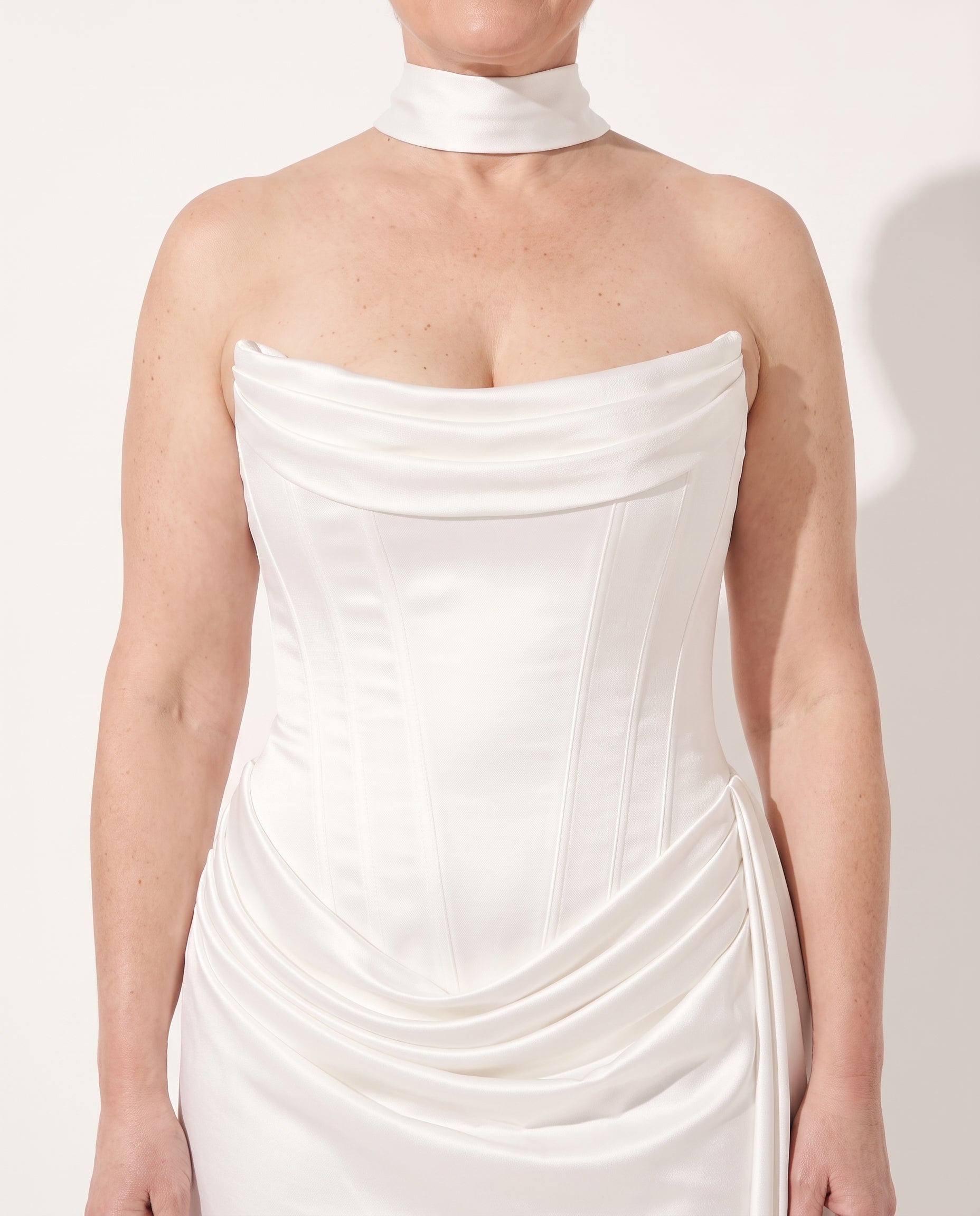 Thalia | Party Dresses For Women Corset Satin Mini — detail