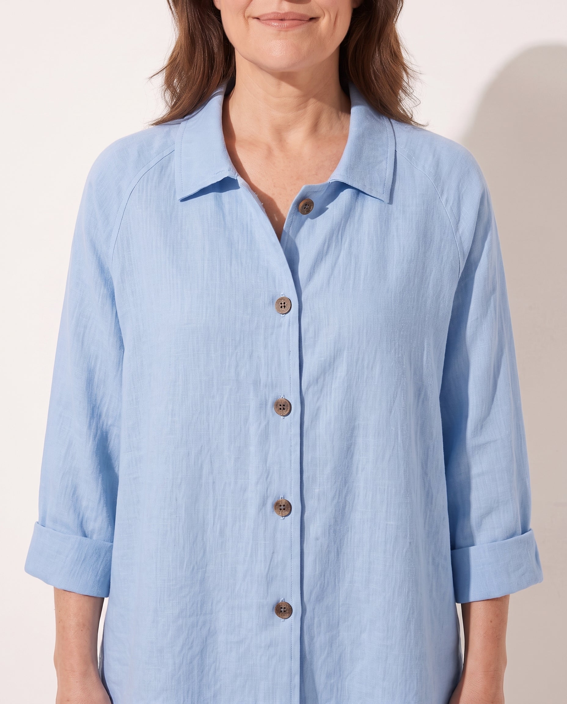 Henriette | Lightweight Button Front Jackets For Women — detail
