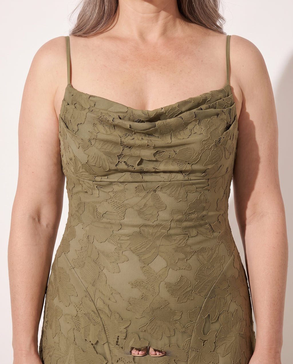 Rosaline | Textured Floral Maxi Formal Dresses — detail