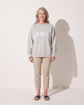 Grey with White Letters