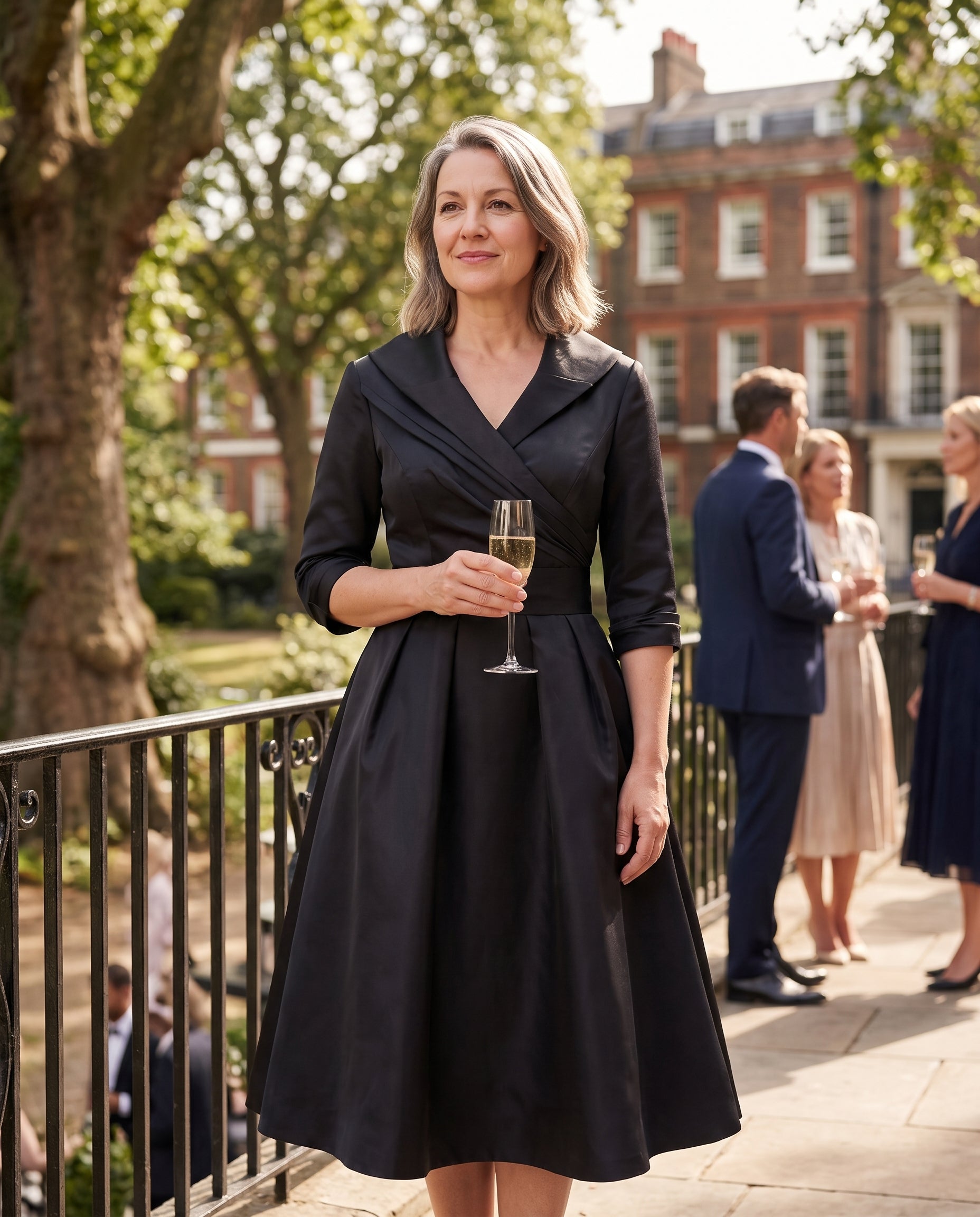Mathilde | Women's Formal Midi Dress for Evening Occasions — lifestyle
