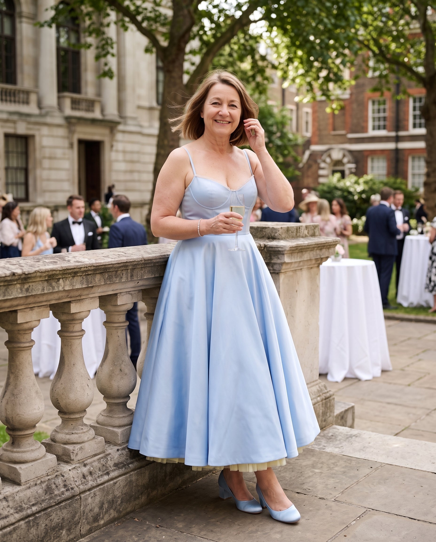 Katarina | Forever Unique Dresses Corset Midi Wedding Guest — lifestyle