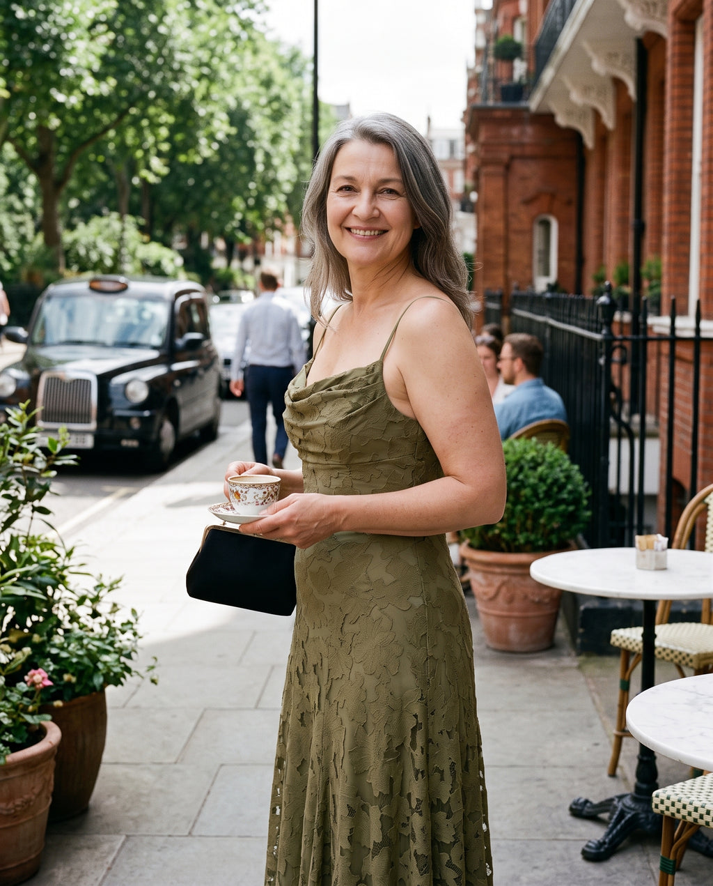 Rosaline | Textured Floral Maxi Formal Dresses — lifestyle
