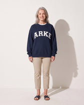 Navy with White Letters