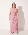 Flavie | Winter Wedding Guest Dresses Ruffle Pleated Maxi