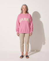 Pink with Cream Letters