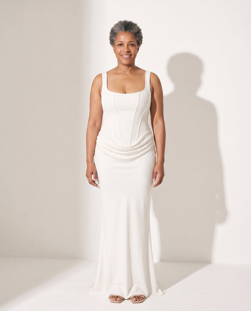 Octavia | Plus Size Special Occasion Dresses Corset Maxi — voorkant